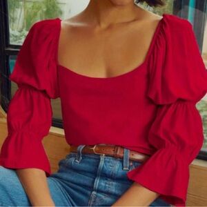 Elegant Red Women's Top